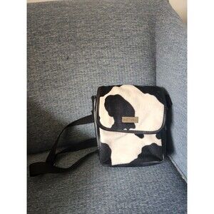 CD Projects Black & White Cow Print Crossbody Bag